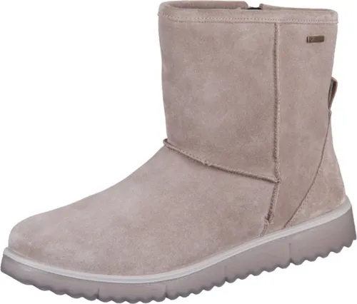 Legero Veloursleder Stiefelette in Beige/Braun 42 EU - Wanderschuhe mit 3 cm Blockabsatz und bequemem Reißverschluss, ideal für entspannte Outdoor-Aktivitäten und den Alltag.