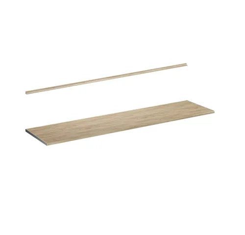 Vicco Unterschrank R-Line, 240 cm in Goldkraft Eiche - Unterschrank aus robuster Spanplatte, 240 cm breit und ideal für stilvolle Aufbewahrungslösungen in Ihrem Zuhause.