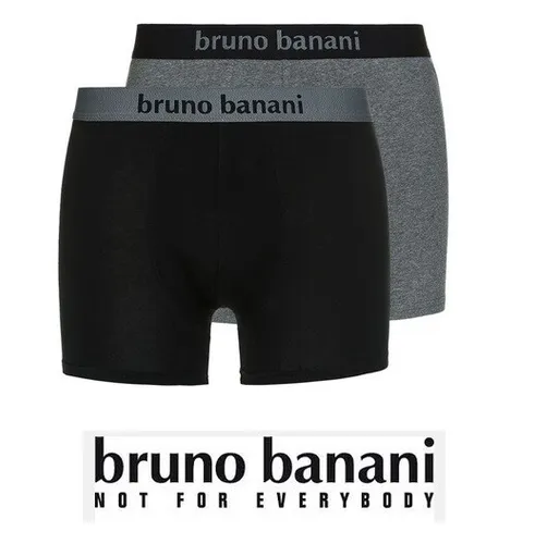 bruno banani - Boxer Short - 2er Pack - schwarz / grau - Größe XL / 7