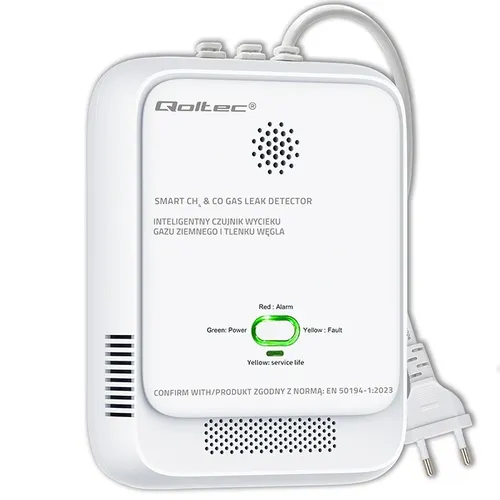 Qoltec 5901878525785 Gas- und Kohlenmonoxid-Detektor