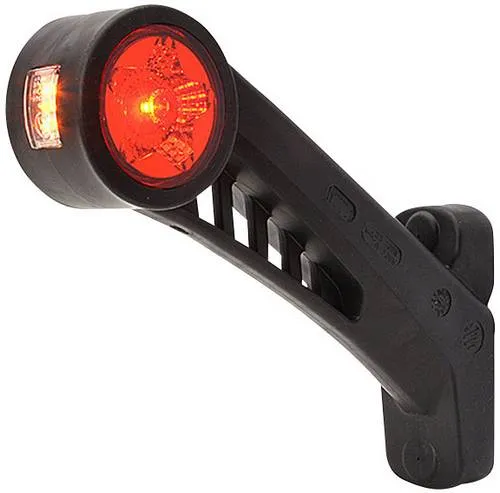 WAS Umriss-Markierungsleuchte für Anhänger, 12V - Anhängerbeleuchtung mit E-Zulassung, ideal für sicheres Fahren. Gummiarm für optimale Anpassung und Haltbarkeit.