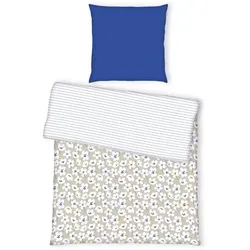 TOM TAILOR HOME Bettwäsche FRESH FLOWERS 135x200cm in beige von Tom Tailor