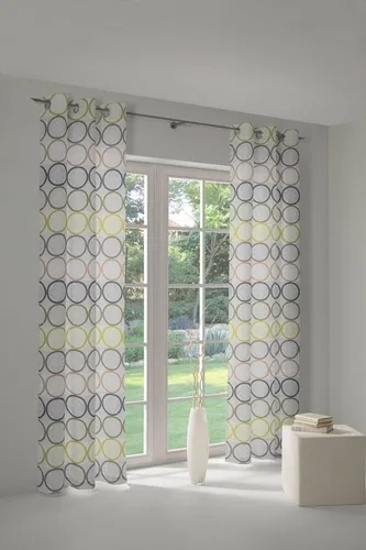 Wirth Vorhang Zirbello (1 St), Ösen, blickdicht, Jacquard