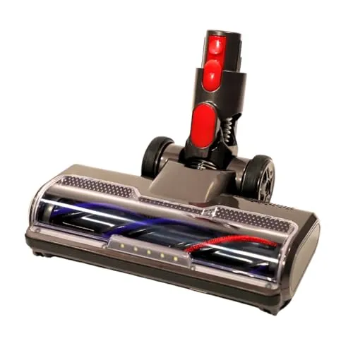 Bürste Motorisierte elektrische kompatibel für Dyson V7 V8 V10 V11 V15 Schnellentriegelung mit Borstenrolle für Bodenmatten Parkett Fliesen mit LED-Licht | SOS ACCESSOIRE