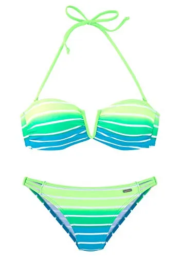 Venice Beach Bandeau-Bikini mit herausnehmbaren Cups von Venice Beach
