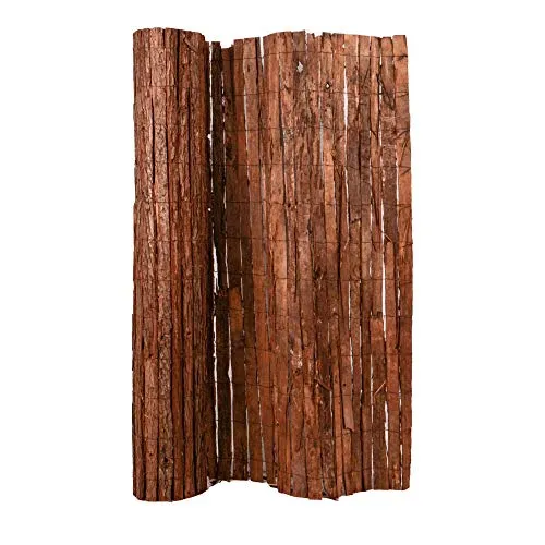 UNUS Sichtschutz aus Baumrinde 120x300cm – Dekorative Rindenmatte für Garten und Balkon