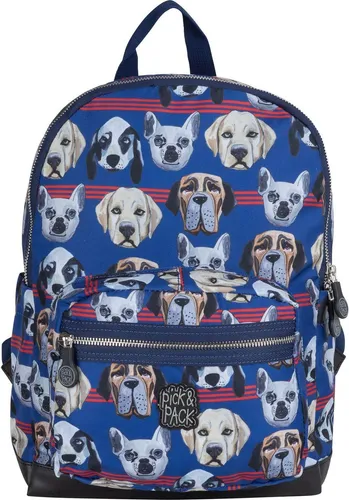 Pick&PACK Rucksack - Birds Backpack M - Vielseitiger Rucksack für Kinder, aus 100% recyceltem PET, mit gepolstertem Tabletfach und reflektierenden Elementen für mehr Sicherheit. Ideal für Schule und Freizeit.