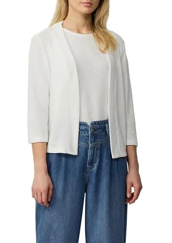 s.Oliver Cardigan aus Bouclégarn mit 3/4-Ärmeln Creme 42 von s.Oliver