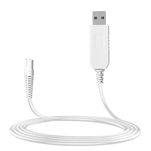 Bouge Ladegerät kompatibel mit Braun Elektrorasierer Serie 9 7 5 3 1, Ersatz-Ladeadapter, Stromkabel
