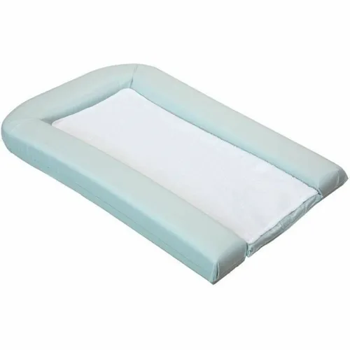 PVC-Wickelunterlage mit 2 abnehmbaren Schwämmen, 42x70 cm in grün von DOMIVA