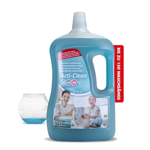 Acti-clean Hand- und Waschmittel Superkonzentrat (bis zu 120 Waschladungen) - mit Dosierball 3 Liter