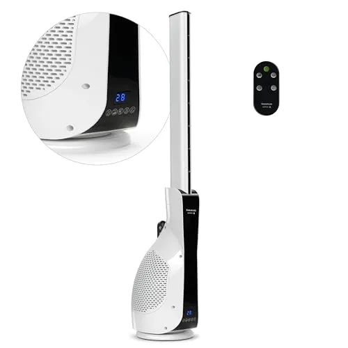 Taurus Tumventilator Babel Invisible - Slim Turmventilator mit 12 Geschwindigkeiten, leisen Gleichstrommotor und herausnehmbarem Staubschutzfilter für optimale Luftzirkulation und einfache Reinigung.