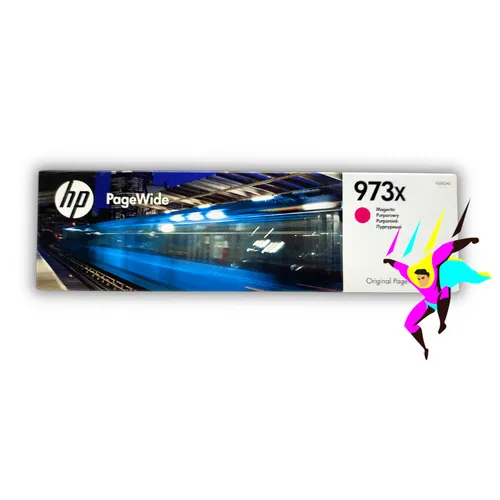 ORIGINAL HP 973X MAGENTA TINTENPATRONE F6T82AE - Tintenpatrone für HP PageWide Pro 452dw/477dw, originale Qualität mit einer Seitenleistung von ca. 7.000 Seiten – ideal für hohe Druckvolumen.