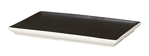 Broste Copenhagen Eli Mat Charcoal Teller eckig 20 cm in grau von Broste Copenhagen