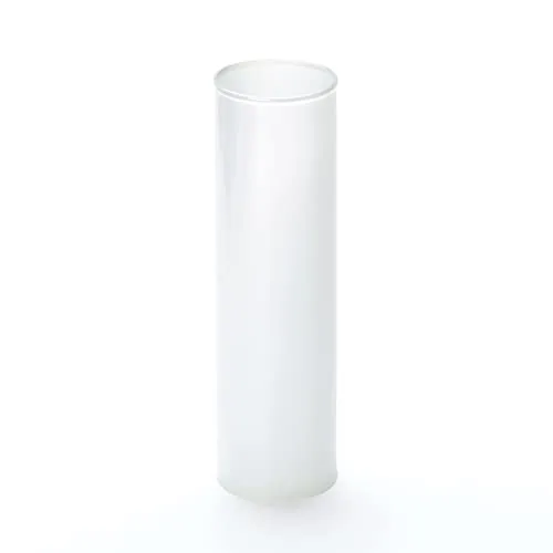 ORION LIGHTSTYLE Kerzenhülse Glas Weiß 100mm für E14 Fassung