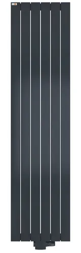 MERT Design Badheizkörper TEO, Anthrazit RAL 7016 - Heizkörper aus Stahl mit eleganter Feinstruktur in Anthrazit, ideal für moderne Badezimmer. Hohe Wattleistung von bis zu 1089 Watt sorgt für effiziente Wärme.