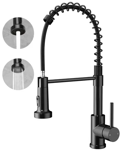 Rainsworth Wasserhahn K¹che Schwarz Edelstahl