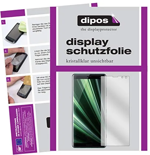 dipos I 6X Schutzfolie klar kompatibel mit Sony Xperia XZ3 Folie Displayschutzfolie