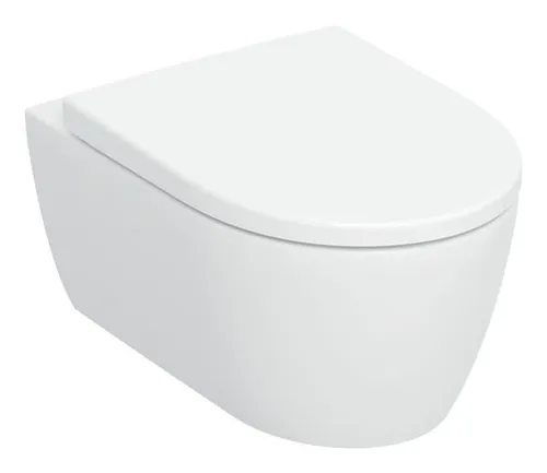 Geberit iCon Set Wand-Tiefspül-WC 503045001 - Sanitäranlagen & Zubehör, modernes geschlossenes Keramikdesign mit TurboFlush für effiziente Spülung und optimalen Komfort.