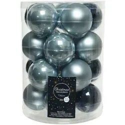 Hängende Weihnachtskugeln Aus Glas, 6 Cm, Blau. 20er-set in blau von Kaemingk