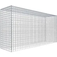 Gabiona Gabione-Anbaukorb Typ 3 – 100 x 200 x 50 cm - Gabionen-Anbaukorb aus 4 mm starkem, verzinktem Drahtgitter, ideal für vertikale Erweiterungen mit hohem Korrosionsschutz. Inklusive Befestigungsmaterial, perfekt für Garten- und Landschaftsbau.