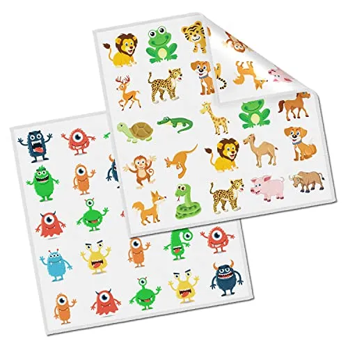Brillenputztücher mit Motivdruck in verschiedenen Kombinationen (Kids, 2er Pack 20 x 20 cm)