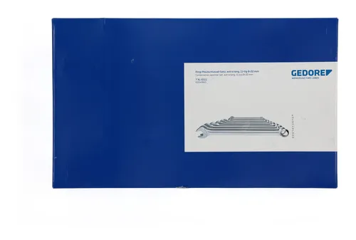 Gedore 6104960 7 XL-0111 Ring-Maulschlüssel-Satz 11-teilig - Werkzeug-Sets mit metrischen Schlüsselweiten von 7 bis 19 mm, ideal für präzise Arbeiten und Langlebigkeit.