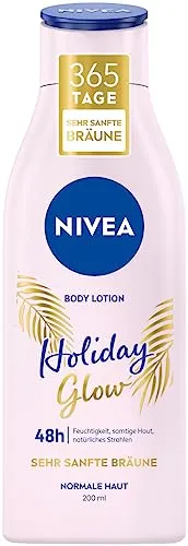 NIVEA Body Lotion Holiday Glow, 48h Feuchtigkeit und sanfter Bräunungseffekt