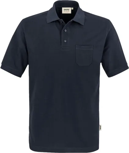 HAKRO Pocket-Poloshirt Mikralinar® 812 in Tinte, 2XL - Herren Poloshirt aus strapazierfähigem Mikralinar®-Material, ideal für den gewerblichen Einsatz mit aufgesetzter Brusttasche und besonders pflegeleicht.