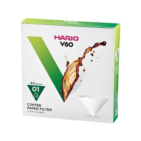 Hario paper filters for V60-01 dripper Hario 4977642723214