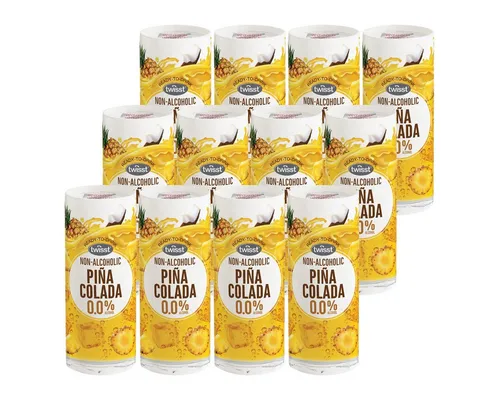 twisst Mixgetränk, Twisst Pina Colada Kokosnuss und Ananas ohne Alkohol 240ml 12er Pack