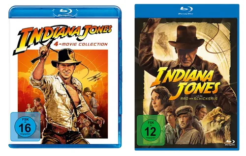 Blu-rays * INDIANA JONES 4-MOVIE COLLECTION+DAS RAD DES SCHICKSALS SET # NEU+§ 5