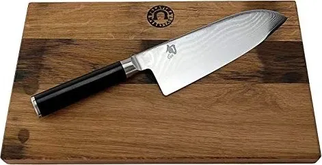 KAI Shun Classic Santoku 19,0cm - Elegantes japanisches Kochmesser - Küchenmesser mit 19 cm langer Klinge aus hochfestem Stahl, ideal für präzises Schneiden und vielseitige Anwendungen in der Küche.