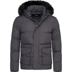 SOULSTAR Herren Winterjacke S2RISOR Parka mit abnehmbarem Kunstfell - Funktionsjacke für Herren, bietet Wärme und Stil mit abnehmbarem Kunstfellkragen und praktischem Stauraum durch Cargotaschen.
