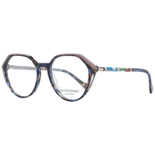 ANA HICKMANN Brillengestell AH6467 51P02 – Elegantes Damenmodell - Stilvolles Brillengestell aus hochwertigem Azetat in Braun, ideal für den täglichen Gebrauch. Mit einem modernen, geometrischen Design und praktischen Details wie einem Soft Etui.