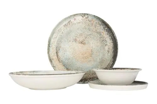 Rinart Geschirrset (Large) - Obvara - 24 teilig - 6 Personen - Porzellan