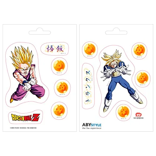 ABYstyle - Drache Ball Z Mini Sticker Gohan & Trunks 16 x 11 cm