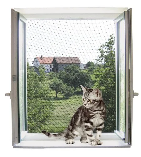 Kerbl Pet Katzenschutznetz 2 x 3 m, transparent