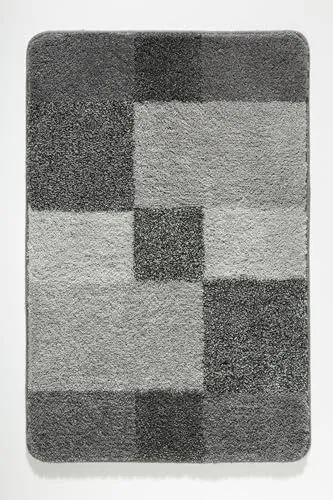 Kleine Wolke Badematte Joana Platin 70x120 cm in grau von Kleine Wolke