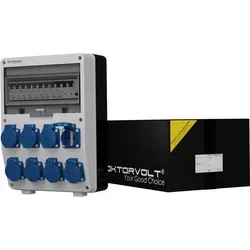 Baustromverteiler TD-S/FI 8x230V Mennekes Doktorvolt - Sonstige Elektroinstallationsartikel mit 8x 230V Mennekes Steckdosen, IP54 Schutz, ideal für Baustellen und Industrieanwendungen, anschlussfertig und hochwertig verarbeitet.