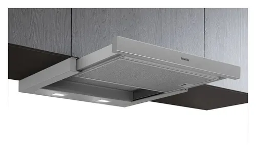 Siemens iQ100 LI63LB526 Dunstabzugshaube 60 cm - Einbau-Dunstabzugshaube, konvertierbar zwischen Abluft und Umluft, Energieeffizienzklasse C, ideal für eine effiziente Küchenlüftung.