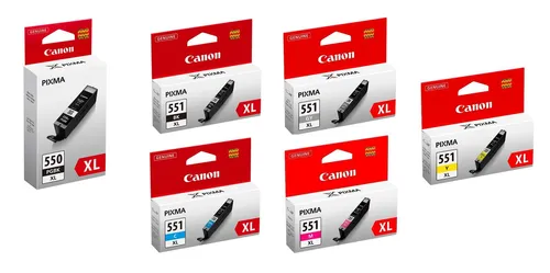 Produktbild Canon PGI-550PGBK/CLI-551 XL Druckerpatronen 6er-Multipack