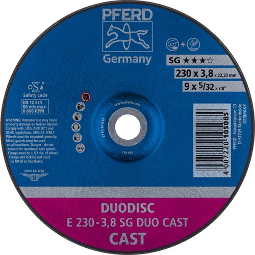 PFERD Trennscheibe E 230-3,8 SG DUO CAST | Art.-Nr.: 62023100 10 x