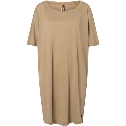 Super.Natural Damen Laguna Kleid (Größe XS, beige)
