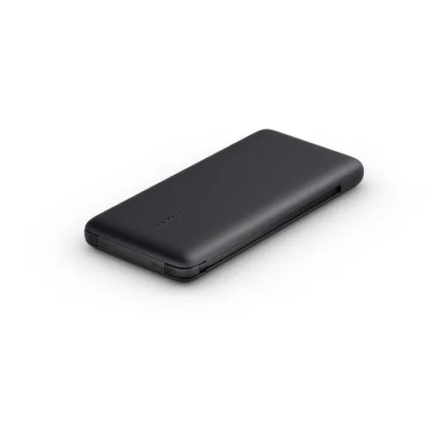 Belkin BOOSTCHARGE Plus 10K Powerbank - 10.000 mAh, integriertes Lightning- und USB-C-Kabel, ergonomisches Design für optimale Benutzerfreundlichkeit