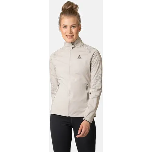 Odlo Zeroweight Pro Warm Reflect Jacke - Silber, Größe XL - Funktionsjacke für Damen, ideal für kalte Tage. Mit Pro Warm Technologie für optimale Wärmeisolierung und reflektierenden Elementen für erhöhte Sichtbarkeit.