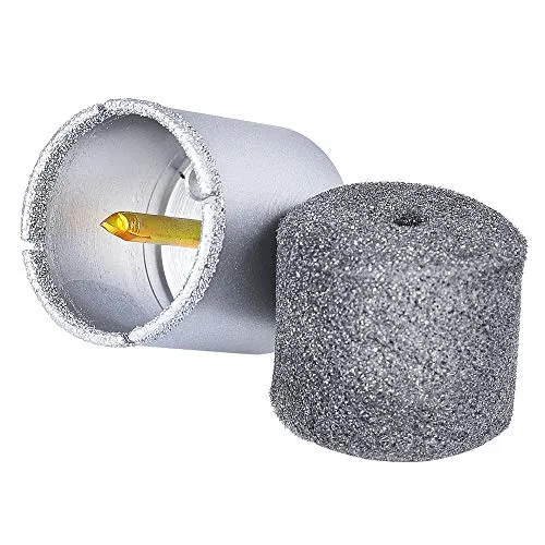 S&R Diamant-Lochsäge Set 35 mm mit HM Zentrierbohrer - Lochsägen für harte Fliesen und Granit; mit präzisem Zentrierbohrer und abriebfestem Diamantkorn für professionelle Ergebnisse. Ideal für Nassbohrungen und langlebige Anwendungen.