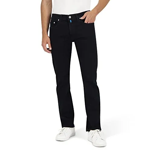 Pierre Cardin Herren 5-Pocket Lyon Tapered Jeans - Stylische Jeans in Blue/Black Used, aus nachhaltiger Bio-Baumwolle mit Futureflex-Qualität für ultimativen Komfort und Flexibilität - ideal für Casual Looks und stilsichere Kombinationen.