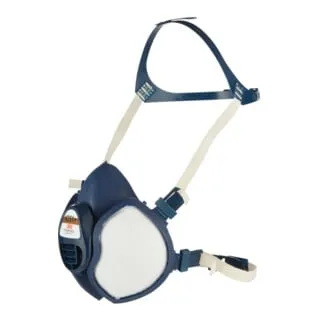 3M Atemschutz-Halbmaske 4251 - Wartungsfrei, FFA1P2R D-Filters, EN-Sicherheit zertifiziert für hohen Tragekomfort und einfache Handhabung