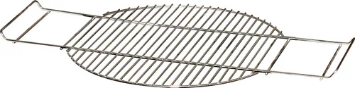 BUSCHBECK Grillrost für Feuerschale 60 und 80 cm – Verchromt - Feuerkörbe & -schalen: Hochwertiges Grillrost aus Edelstahl für optimale Grill-Ergebnisse auf Ihrer Feuerschale. Mit praktischen Griffen für einfache Handhabung.